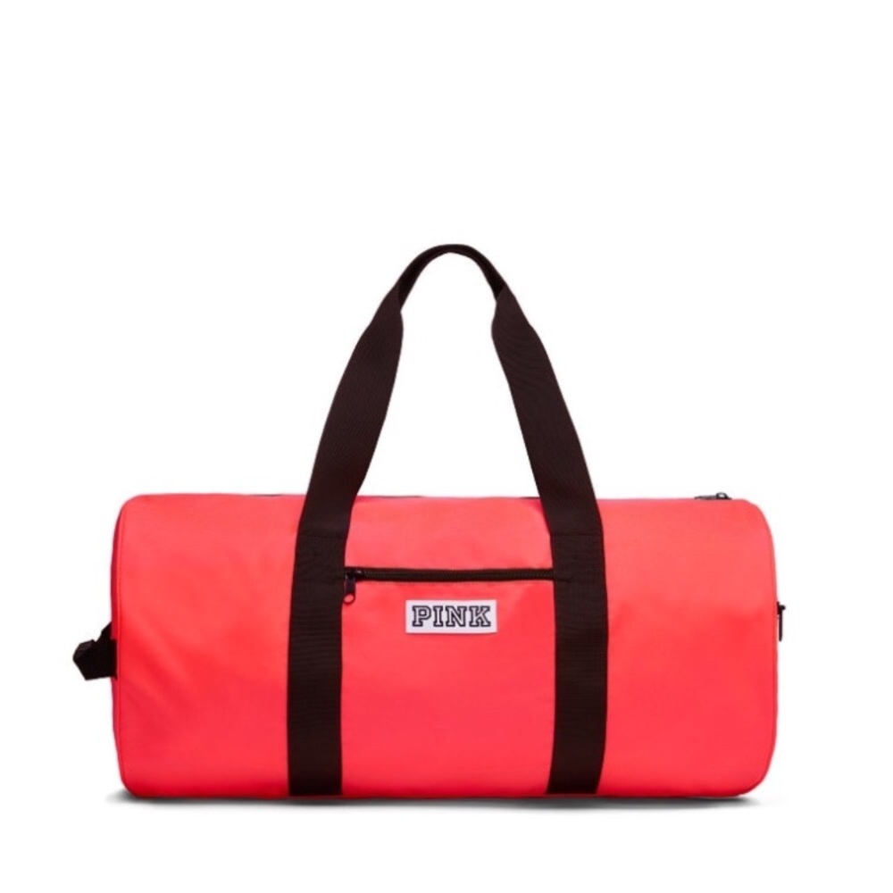 NEW PINK LOGO DUFFEL BAG